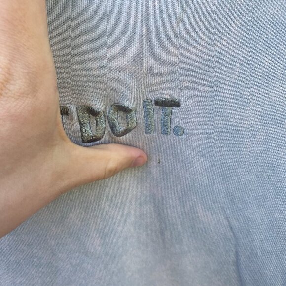 Nike Just Do It JDI Pullover Hoodie Sweater Gray XS - Picture 3 of 7